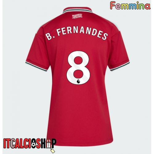 Manchester United Bruno Fernandes #8 Prima Maglia Femmina 2026-27 Manica Corta